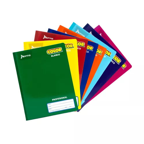 Cuaderno Cosido Colegial Blanco 100 hjs Color 360 Norma