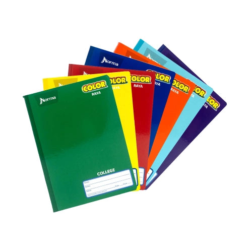 Cuaderno Cosido Colegial Raya 100 hjs Color 360 Norma