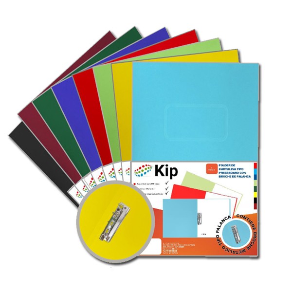 Carpeta con Palanca Carta Caoba 4 piezas Kip