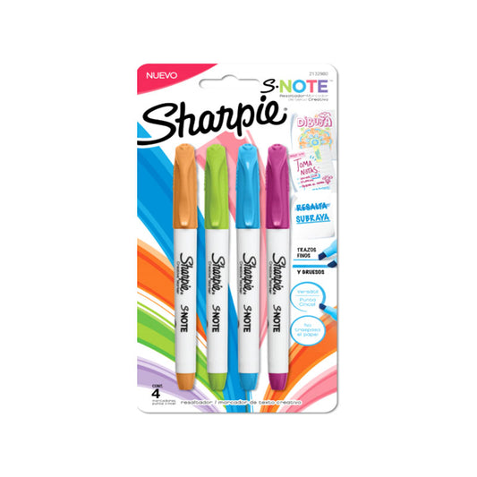 Marca Textos Delgado Surtido Fashion C/4 Snote Sharpie Newell
