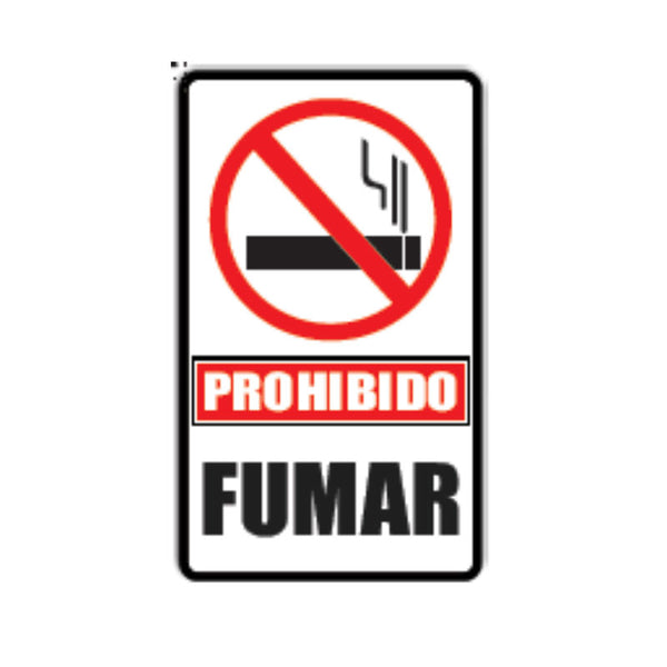 Señalización Prohibido Fumar 18.5 x 24 cm América Nair