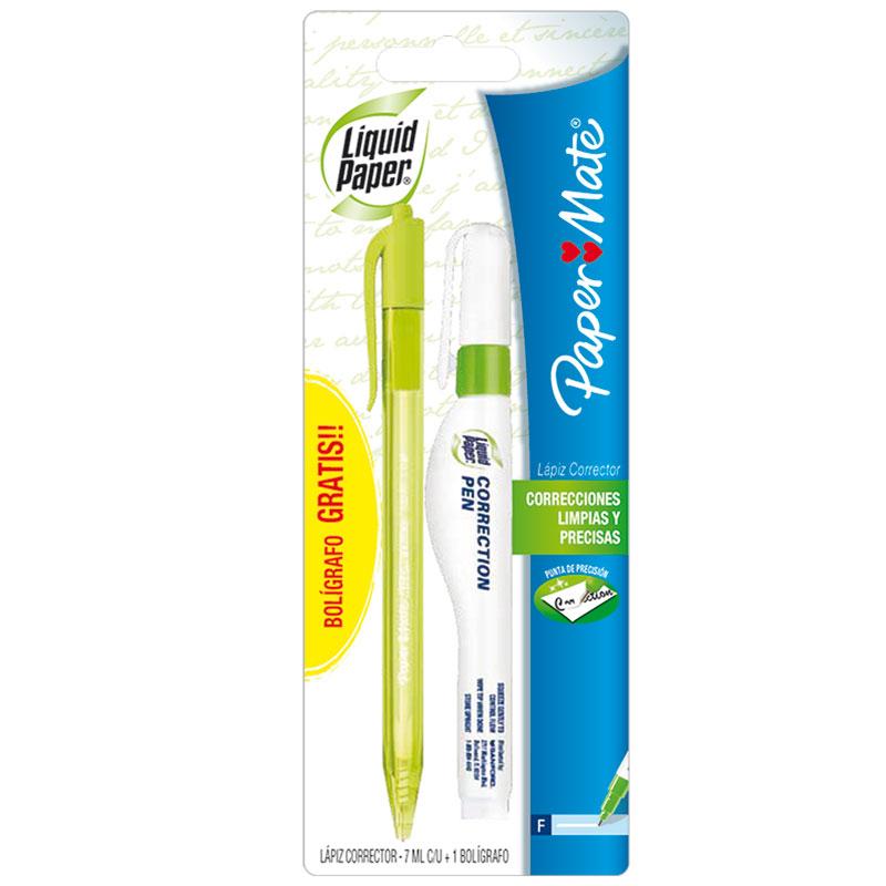 Corrector tipo Pluma 7 ml Liquid Paper Blister Newell