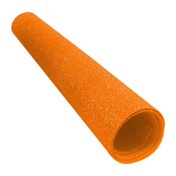 Foamy Diamantina Naranja 43 x 55 cm Matiz Rollo Megafumi