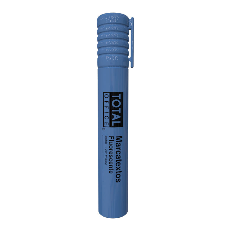 Marcatextos Premium Azul Total Office C/12 Pzas | Papelería del Ahorro