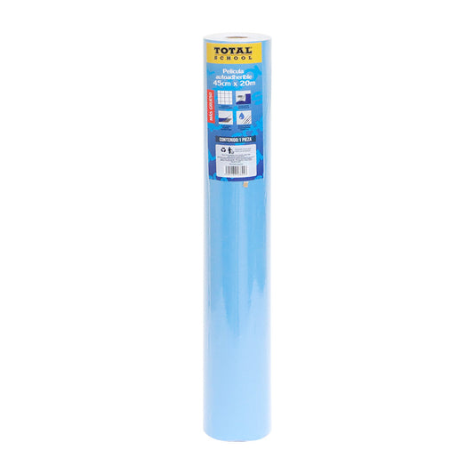 Rollo Autoadhesivo 45 cm x 20 m Azul Cielo Total School