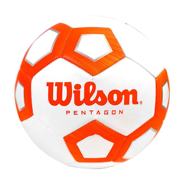 Balón Soccer #5 Pentagon Blanco/Naranja Wilson