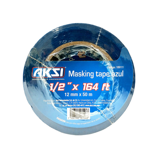 Cinta Masking Tape Azul 12 mm Aski