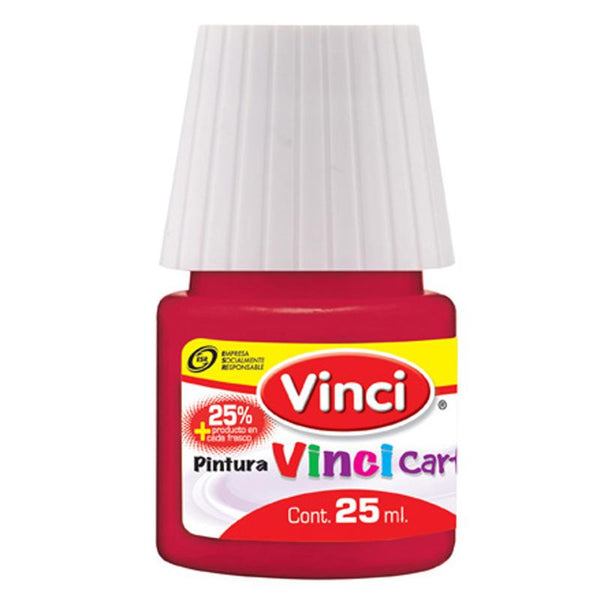 Pintura Cartel Rojo Carmesí 25 ml Vinci Bote Dixon