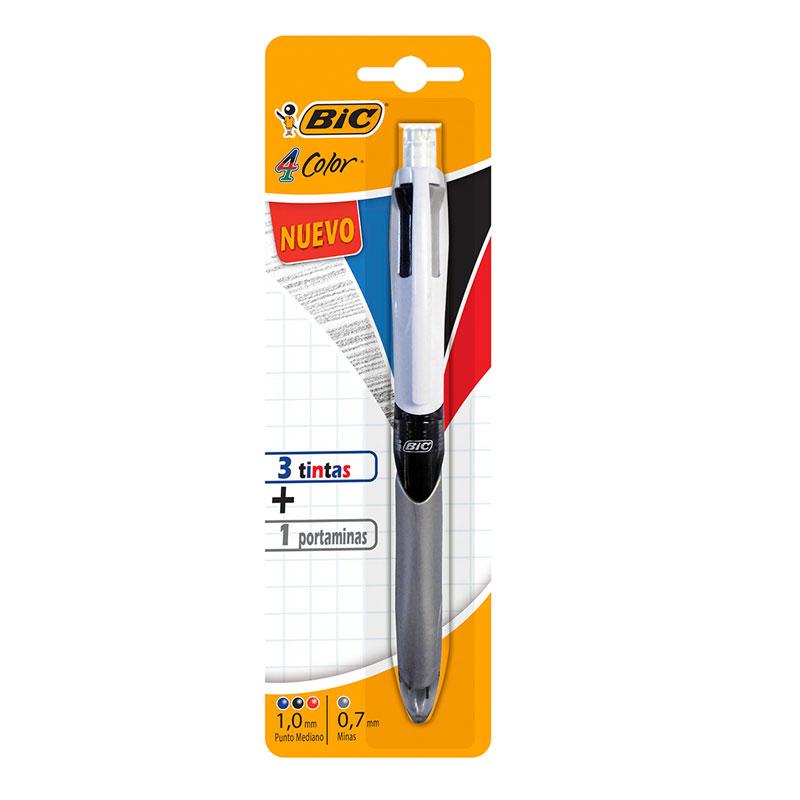 BolÃ­grafo Punto Medio 3 Tintas Portaminas 4 Color BlÃ­ster Bic