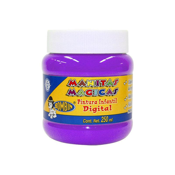 Pintura Digital Morado 250 ml Manitas Mágicas Bombin Bote Rodin