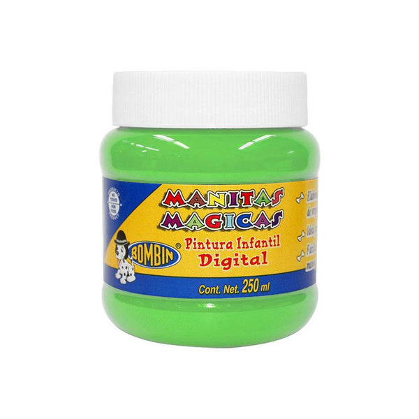 Pintura Digital Verde Pastel 250 ml Manitas Mágicas Bombin Bote Rodin