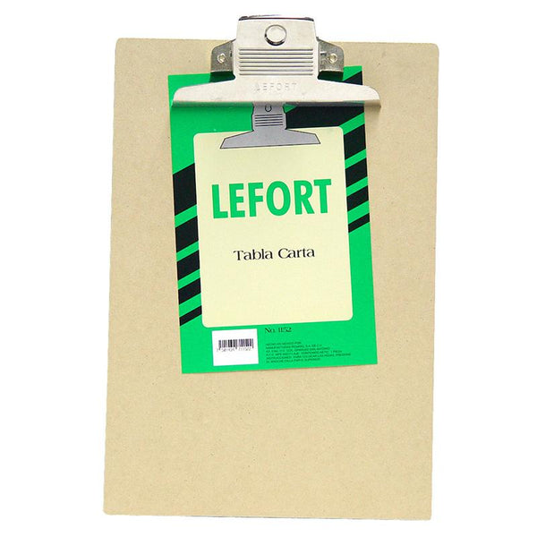 Tabla Agarrapapel T/Carta Fibracel Lefort Azor