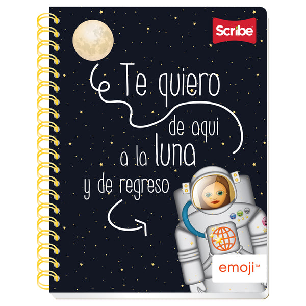 Cuaderno Profesional Doble Arillo Raya 100 hjs Emoji Scribe