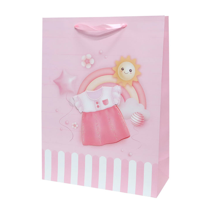 Surtido de bolsas de regalo para bebé, bolsas de regalo de papel  resistente, paquete de 12 bolsas pequeñas, medianas y extra grandes para  baby shower