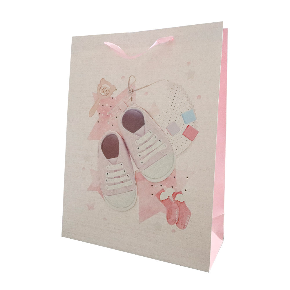 Borsa Da Spiaggia Ologramma Trasparente - PVC Con Motivo Farfalla Iridescente E Manici Rosa. Dimensioni 31x30x12 Cm, Capacità 10,4L, Impermeabile.