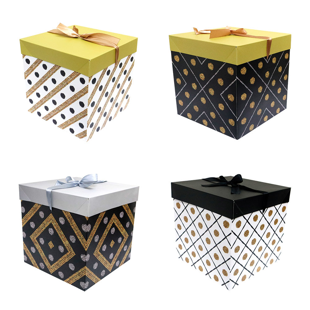 Caja De Regalo Armable Golden Box 22 X 22 X 22 Cm 1 Pieza ITrade Caja de regalo armable golden box 22 x 22 x 22 cm 1 pieza itrade